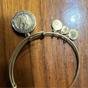 Alex and Ani Gold Charm Bracelet Saint Christopher